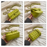 Quilted Chain Shoulder Bag Crossbody PU Messenger Bag