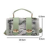 Graffiti PVC Shoulder Bag Small Handbag Purse WLHB2738