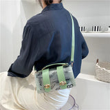 Graffiti PVC Shoulder Bag Small Handbag Purse WLHB2738