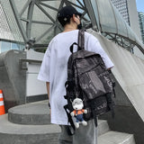 Waterproof Nylon School Backpack Men Women Travel Bags