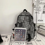 Waterproof Nylon School Backpack Men Women Travel Bags