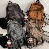 Waterproof Nylon School Backpack Men Women Travel Bags