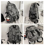 Waterproof Nylon School Backpack Men Women Travel Bags