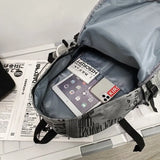 Waterproof Nylon School Backpack Men Women Travel Bags