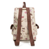Embroidery Backpack for Girls Double Shoulder Bags