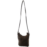 Summer Straw Shoulder Bag Canvas Jute Beach Travel Brown