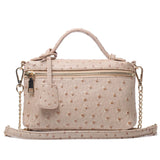 Elegant Ostrich Leather Clutch Tote Shoulder Bag