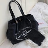 Fashion Canvas Bag Women Large Shopping Bag High Canvas Shoulder Bags