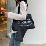 Fashion Canvas Bag Women Large Shopping Bag High Canvas Shoulder Bags