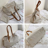 Fashion Canvas Bag Women Large Shopping Bag High Canvas Shoulder Bags