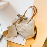 Fashion Canvas Bag Women Large Shopping Bag High Canvas Shoulder Bags