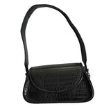 Crocodile Pattern Women Small Square Shoulder Bag PU Leather Female Underarm Bag