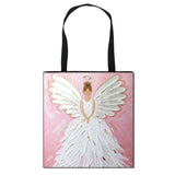 Fairy Love Angel Print Tote Bag Women Shoulder Bag Travel Handbag