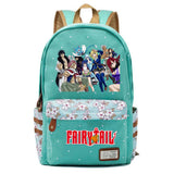 Fairy Tail Canvas Backpack Unisex Student Zip Cartoon Schoolbag