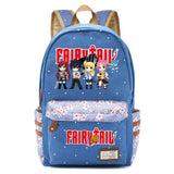 Fairy Tail Canvas Backpack Unisex Student Zip Cartoon Schoolbag