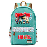 Fairy Tail Canvas Backpack Unisex Student Zip Cartoon Schoolbag