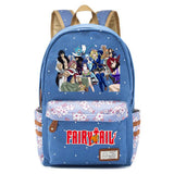 Fairy Tail Canvas Backpack Unisex Student Zip Cartoon Schoolbag