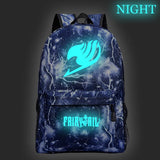 Fairy Tail Teens Luminous Backpack Travel Shoulder Rucksack