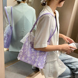 Fairy Women Lace Shoulder Bag Large Capacity Bucket Bags