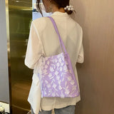 Fairy Women Lace Shoulder Bag Large Capacity Bucket Bags