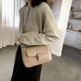 Retro Leather Crossbody Bags For Women Torebki Damskie