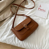 Retro Leather Crossbody Bags For Women Torebki Damskie