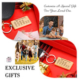Family Love Keychain Engraved Family Name for Parents Children Gift