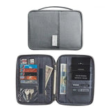 Family Passport Wallet Waterproof Travel Document Organizer