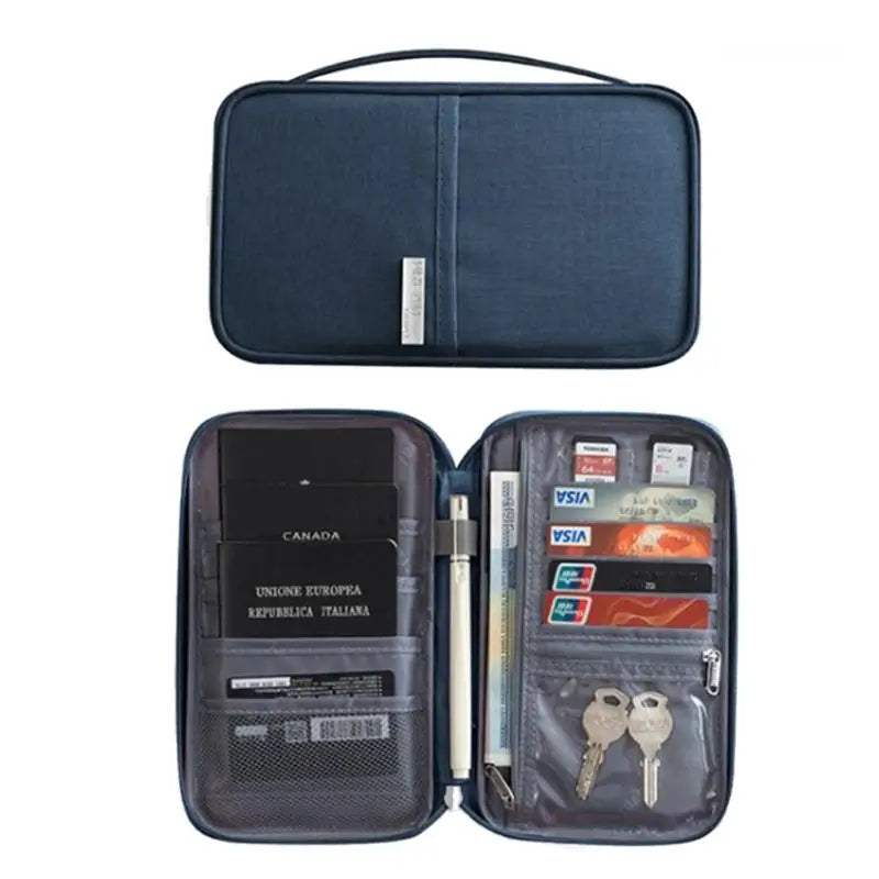 Family Passport Wallet Waterproof Travel Document Organizer
