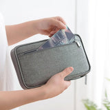 Waterproof Family Travel Wallet Passport Holder Document Organizer
