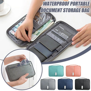 Waterproof Family Travel Wallet Passport Holder Document Organizer