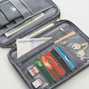 Waterproof Family Travel Wallet Passport Holder Organizer Bag