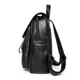 Women High Leather Backpack Casual Shoulders Bag
