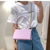 High-end Crocodile Pattern Underarm Bag with Chain Shoulder Strap