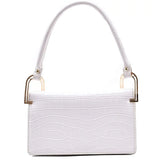 High-end Crocodile Pattern Underarm Bag with Chain Shoulder Strap