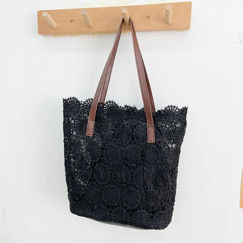 Famous Lace Women's Shoulder Bag Retro Handbag Small Square Crossbody Bag