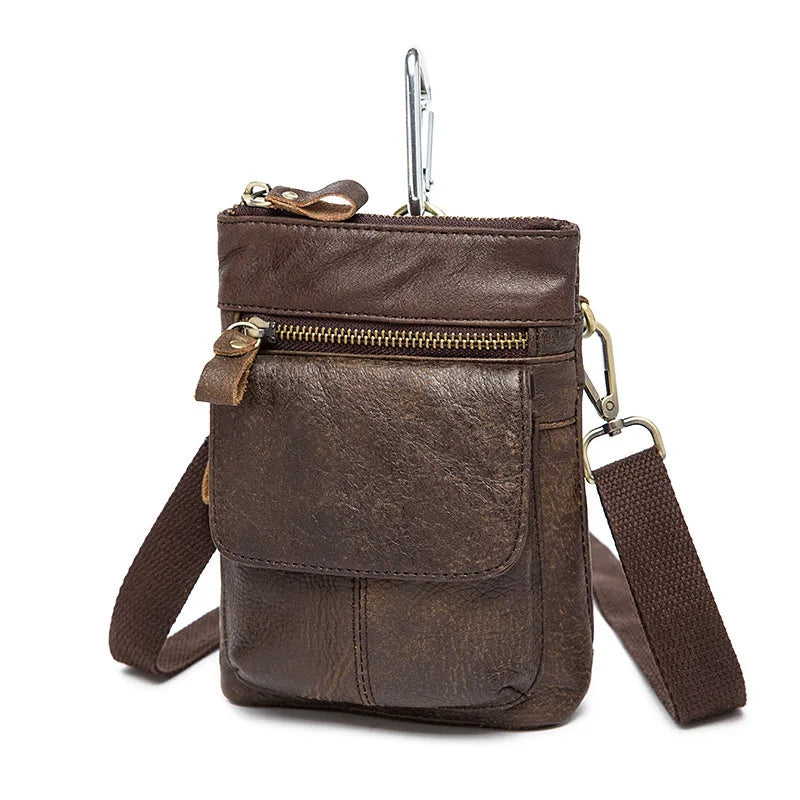Men Leather Shoulder Bag Crossbody Business Messenger Briefcase