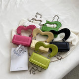 High Leather Mini Flap Chain Crossbody Bag