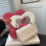 High Leather Mini Flap Chain Crossbody Bag