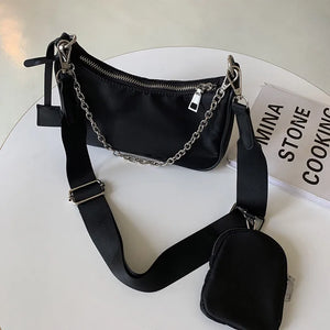 Vintage Nylon Crossbody Bag Women Messenger Bags