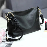 High Tassel Leather Bags For Women Vintage Messenger Shoulder Bags