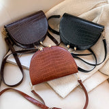 Pu Leather Women Crossbody Bags Crocodile Purse Shoulder Side Bags