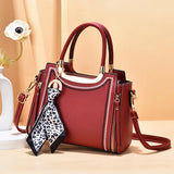 Vintage High Leather Shoulder Bag Large Capacity Tote