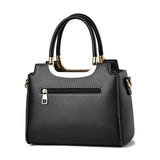 Vintage High Leather Shoulder Bag Large Capacity Tote