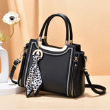 Vintage High Leather Shoulder Bag Large Capacity Tote