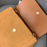 Frosted PU Leather Shoulder Bag Women's Handbag Purses