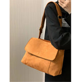 Frosted PU Leather Shoulder Bag Women's Handbag Purses