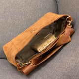 Frosted PU Leather Shoulder Bag Women's Handbag Purses