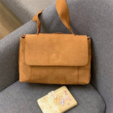 Frosted PU Leather Shoulder Bag Women's Handbag Purses
