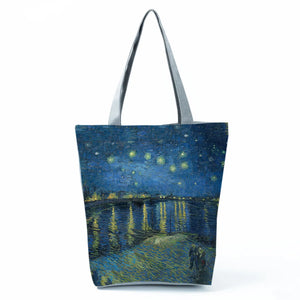 Night Eco Beach Bag High Capacity Shopping Tote